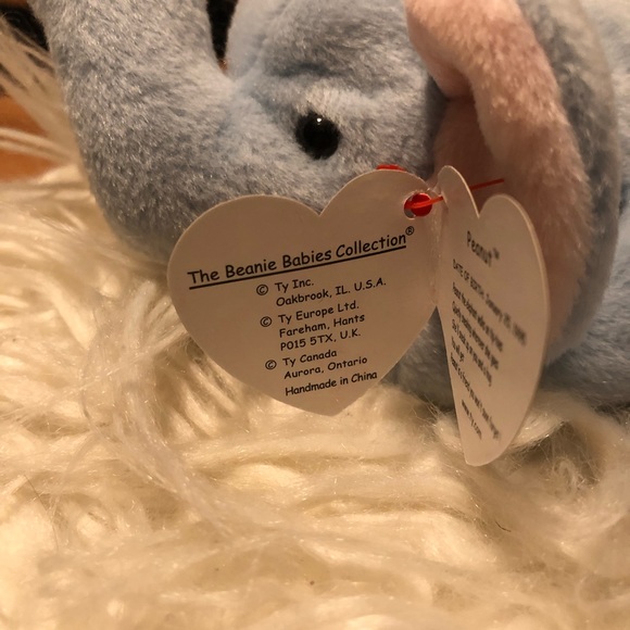 RARE RETIRED TY ORIGINAL Beanie Baby Peanut 1995 Errors - Picture 3 of 8